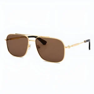 OBE 3158 Gold / Brown Square Sunglasses