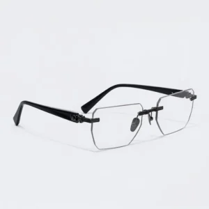 Pierre BPX-150C-53 Rimless Optical Glasses Black