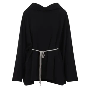 Rick Owens belted hoodie