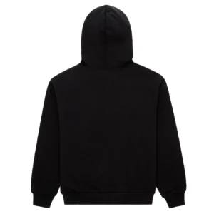 Sp5der Flame Web Graphic Hoodie Black Orange