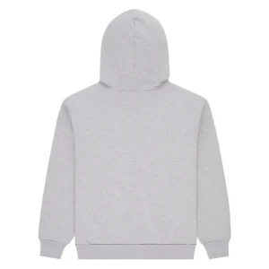 Sp5der Logo Sleeve Zip Hoodie Grey Red