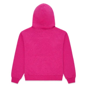 Sp5der Rhinestone Logo Hoodie Pink