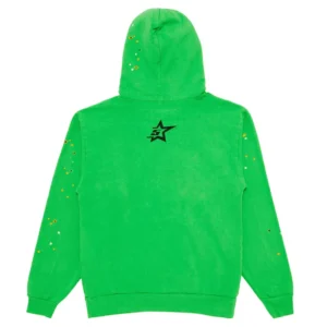 Sp5der Web Graphic Hoodie Green
