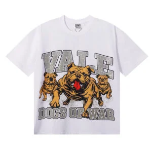 Vale Forever Dogs of War Bulldog Graphic Tee 'White/Brown/Red'