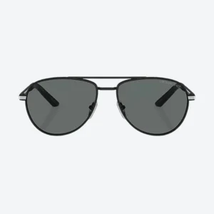 Black PR A54S Pilot-Frame Sunglasses