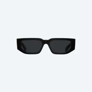 Black Sunglasses with Signature Triangle Logo