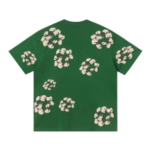 Denim Tears Forest Green Cotton Bloom Wreath Graphic Tee
