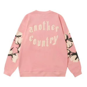 Denim Tears Cotton Wreath Crewneck Sweatshirt Pink Blossom