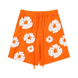 Denim Tears Cotton Wreath Sweatshorts Orange