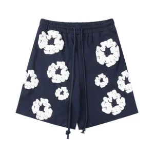 Denim Tears Cotton Wreath Sweatshorts Navy