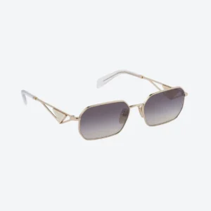 Gold Triangle Logo Sunglasses – Gradient Lenses