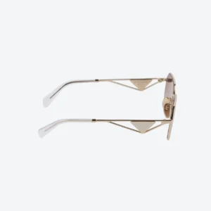 Gold Triangle Logo Sunglasses – Gradient Lenses