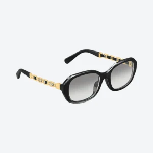 Z2649U LV Chain Braided Oval Black