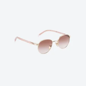 Pink Sunglasses with Iconic Metal Plaque