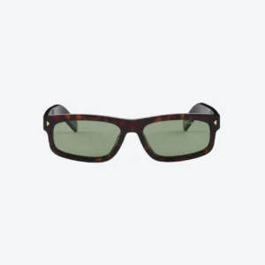 Sunglasses – Distinctive Shape with Green Lenses