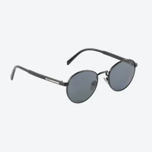 Sunglasses with Iconic Metal Plaque – Black Lenses