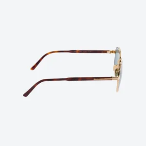 Sunglasses with Iconic Metal Plaque – Lake Blue lenses