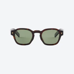 Sunglasses with the iconic metal plaque - Dark Brown
