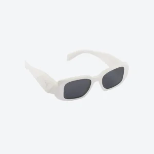 White Symbole Sunglasses - Slate Gray Lenses