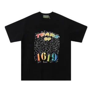 Denim Tears “Tears of 1619” T-Shirt Black