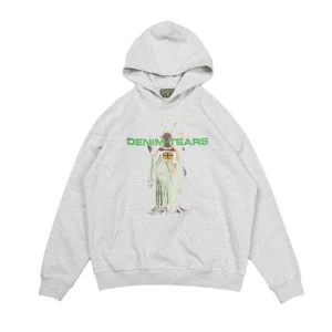 Denim Tears Graphic Statue Hoodie Grey