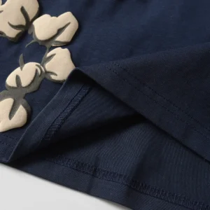 Denim Tears Cotton Wreath T-Shirt Navy