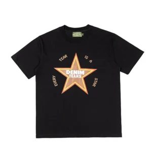 Denim Tears Star Logo T-Shirt Black