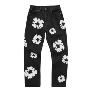Denim Tears Cotton Wreath Print Denim Jeans Black