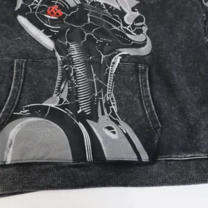 Godspeed Android Head Hoodie Black