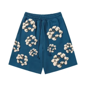 Denim Tears Cotton Wreath Shorts Blue