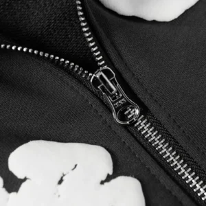 Denim Tears Cotton Wreath Zip Hoodie Grey