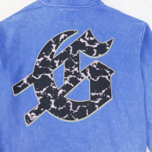 Godspeed Skeleton Guitar Hoodie Blue