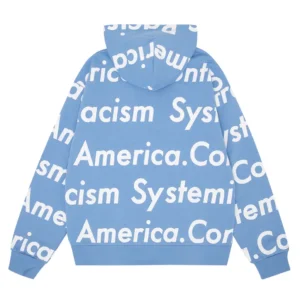 Denim Tears Cotton Wreath Zip Hoodie Light Blue
