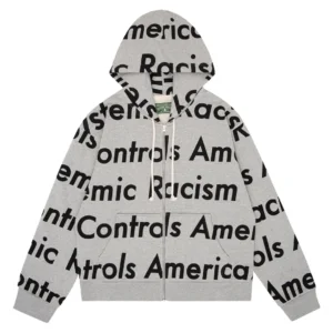 Denim Tears Cotton Wreath Zip Hoodie Grey