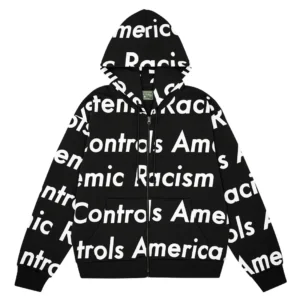 Denim Tears Cotton Wreath Zip Hoodie Black