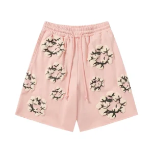 Denim Tears Cotton Wreath Shorts Pink