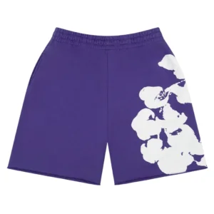 Denim Tears Cotton Wreath Shorts “Purple Mono Bloom”