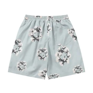 Denim Tears Cotton Wreath Shorts Light Grey Clean Fit