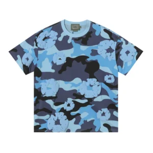 Denim Tears Cotton Wreath T-Shirt Blue Camo