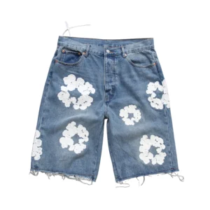Denim Tears Cotton Wreath Denim Shorts Light Blue