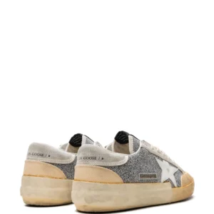 Women's Super-Star LAB with white star and Swarovski glitter upper