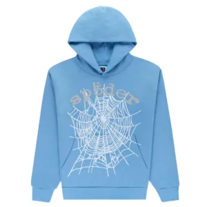 Sp5der OG Web V2 Hoodie Dusty Blue