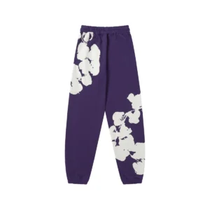 Denim Tears Cotton Wreath Sweatpants Purple Statement Fit