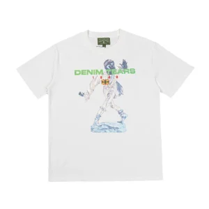 Denim Tears Graphic Statue Walking T-Shirt White