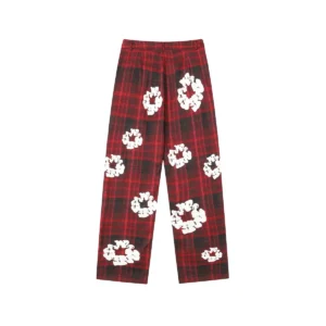 Denim Tears Cotton Wreath Plaid Pants Red Classic Check