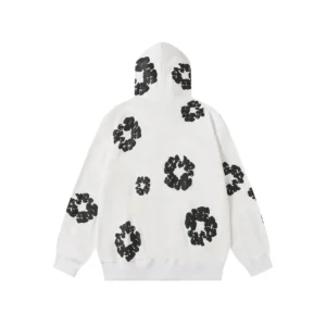 Denim Tears Cotton Wreath Zip Hoodie White