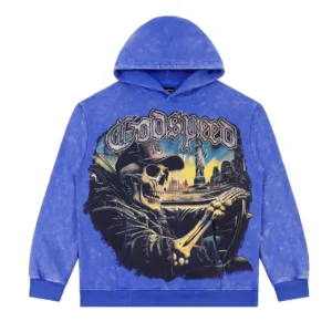 Godspeed Driver Skull Hoodie Blue