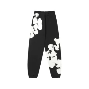 Denim Tears Cotton Wreath Sweatpants Black Core Street