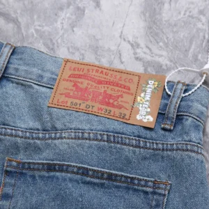 Denim Tears Cotton Wreath Denim Shorts Light Blue