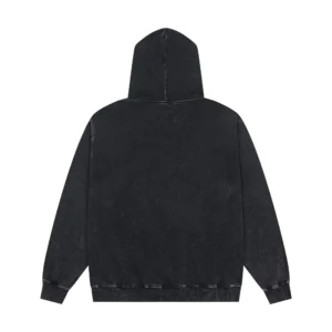 Godspeed Rhinestone Logo Zip Hoodie Washed Black